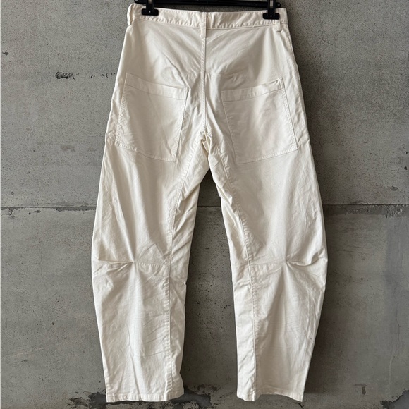 Nili Lotan Shon Cotton Pant Cream size 2 - Picture 3 of 6